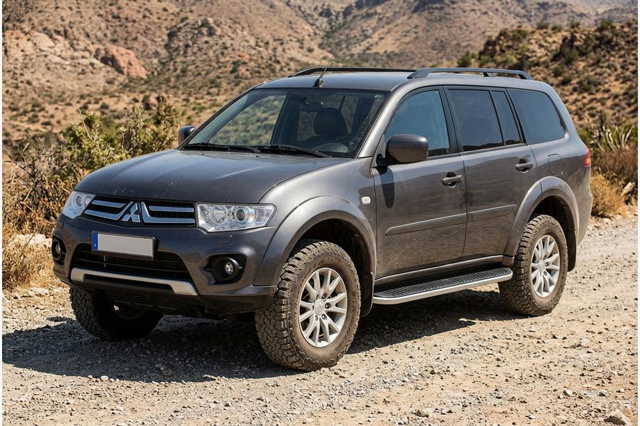 Mitsubishi Pajero Sport 2008-2015 рр. Бокові пороги Tayga (2 шт., алюміній) Фото 1
