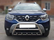 Renault Duster 2018-2024 рр. Кенгурятник без напису WT003 (нерж.) фото 2