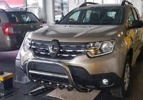 Renault Duster 2018-2024 рр. Кенгурятник без напису WT003 (нерж.) фото 13