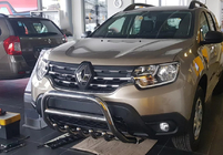 Dacia Duster 2018-2024 рр. Кенгурятник без напису WT003 (нерж.) фото 12