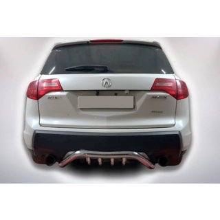Задній захист B1-47 (нерж) Acura MDX 2007-2013 рр. фото 2