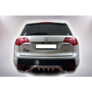 Задній захист B1-47 (нерж) Acura MDX 2007-2013 рр. фото 1