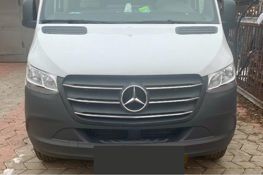 Mercedes Sprinter W907/W910 2018- рр. Накладки на решітку (5 шт, нерж) Фото 6