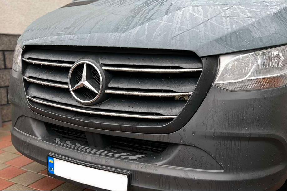 Mercedes Sprinter W907/W910 2018- рр. Накладки на решітку (5 шт, нерж) Фото 1