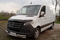Mercedes Sprinter W907/W910 2018- рр. Накладки на дзеркала (2 шт., нерж) Carmos - Турецька сталь фото 2