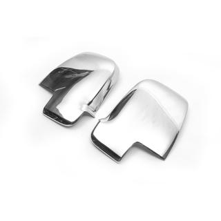 Накладки на дзеркала (2 шт., нерж) Mercedes Sprinter W907/W910 2018- рр. фото 3