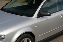 Audi A4 B6 2000-2004 рр. Накладки на дзеркала (2 шт., карбон) фото 1
