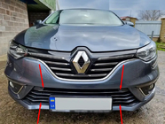 Renault Megane IV 2016-2025 рр. Накладки на бампер 2016-2021 (7 шт, нерж) фото 1