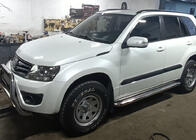 Suzuki Grand Vitara 2005-2017 рр. Бокові пороги Premium (2 шт, нерж) 60 мм фото 3
