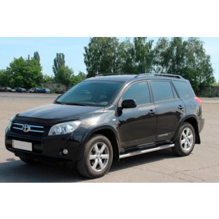 Бічні труби для стандартної бази (2 шт, нерж) Toyota Rav 4 2006-2013 рр. фото 4