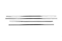 Toyota Yaris 2010-2020 рр. Окантовка вікон (4 шт., нерж.) фото 2