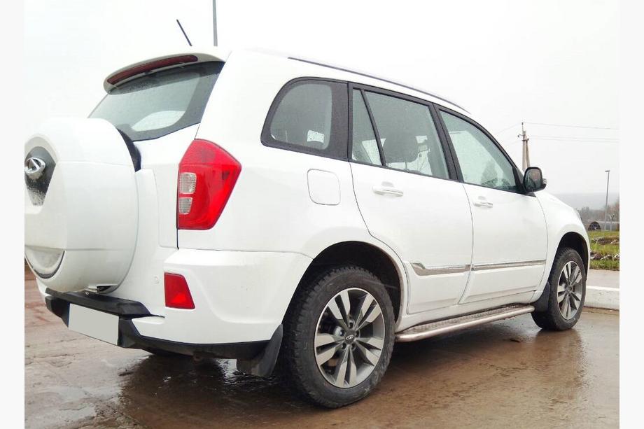 Chery Tiggo 3 2005- рр. Бокові пороги Premium (2 шт., нерж.) Фото 2