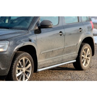Бічні труби (2 шт., нерж) Skoda Yeti 2009-2017 рр. фото 1