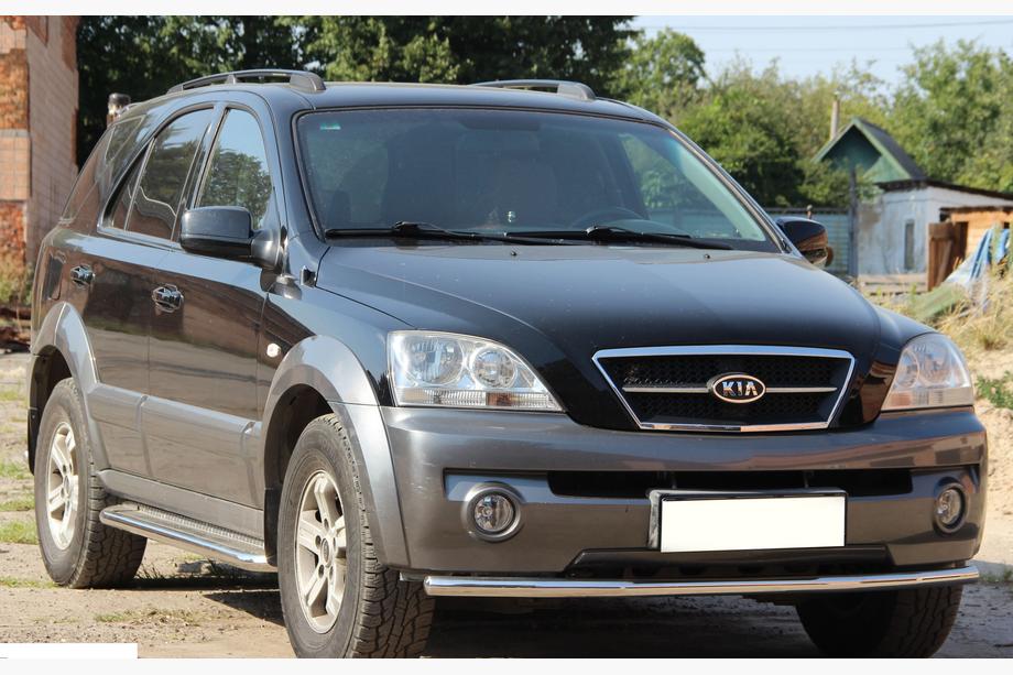 Kia Sorento I BL 2002-2009 рр. Передній захист ST008 (нерж) Фото 2