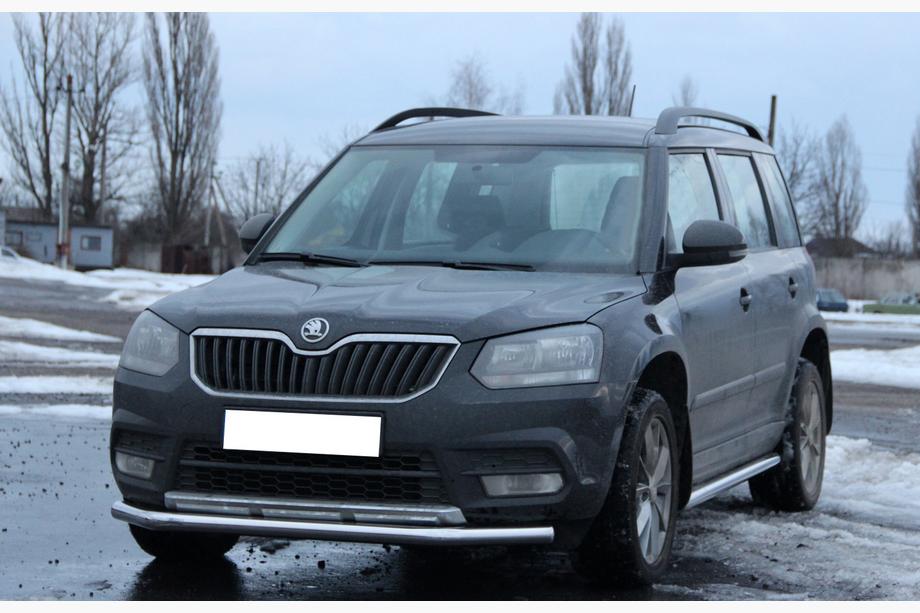 Skoda Yeti 2009-2017 рр. Передній захист ST008 (нерж) Фото 2