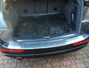 Audi Q5 2008-2017 рр. Накладка на задній бампер OmsaLine (нерж.) фото 2