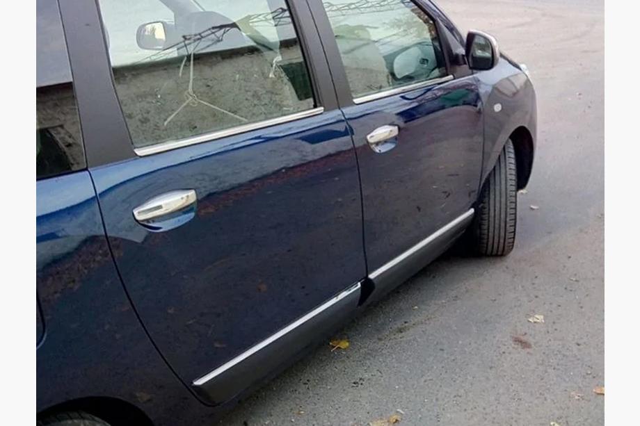 Dacia Lodgy 2012-2022 рр. Накладки на ручки (4 шт., нерж.) OmsaLine - Італійська нержавійка Фото 4