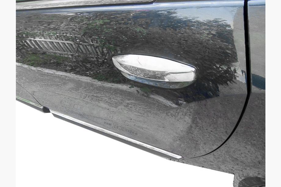 Dacia Lodgy 2012-2022 рр. Накладки на ручки (4 шт., нерж.) OmsaLine - Італійська нержавійка Фото 6