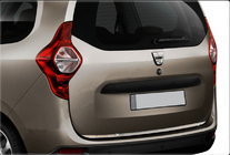 Dacia Lodgy 2012-2022 рр. Накладки на кромка багажника (нерж.) фото 1