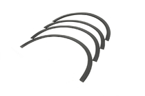 Volkswagen Passat B7 2012-2015 рр. Накладки на арки SD/SW (4 шт, чорні, ABS) фото 3