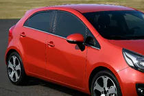 Kia Rio 2012-2017 рр. Окантовка вікон (нерж.) фото 1