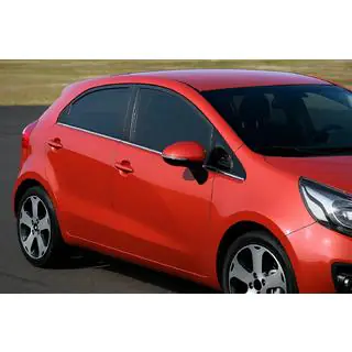 Окантовка вікон (нерж.) Kia Rio 2012-2017 рр. фото 1