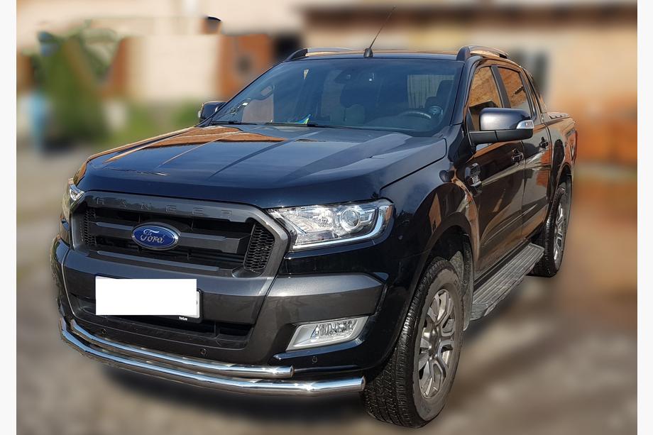 Ford Ranger 2011-2022 рр. Передній захист ST014 (нерж.) Фото 1