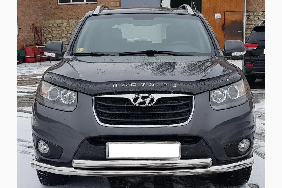 Hyundai Santa Fe 2 2006-2012 рр. Передній захист ST014 (нерж.) d60/60