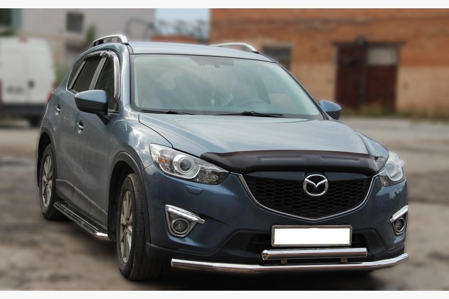 Mazda CX-5 2012-2017 рр. Передній захист ST014 (нерж.) Фото 2