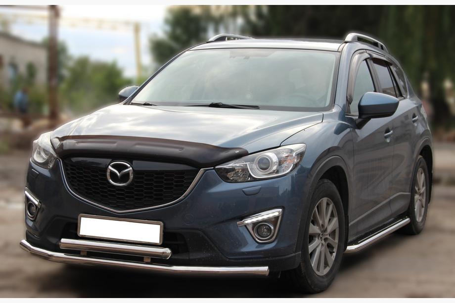 Mazda CX-5 2012-2017 рр. Передній захист ST014 (нерж.) Фото 3