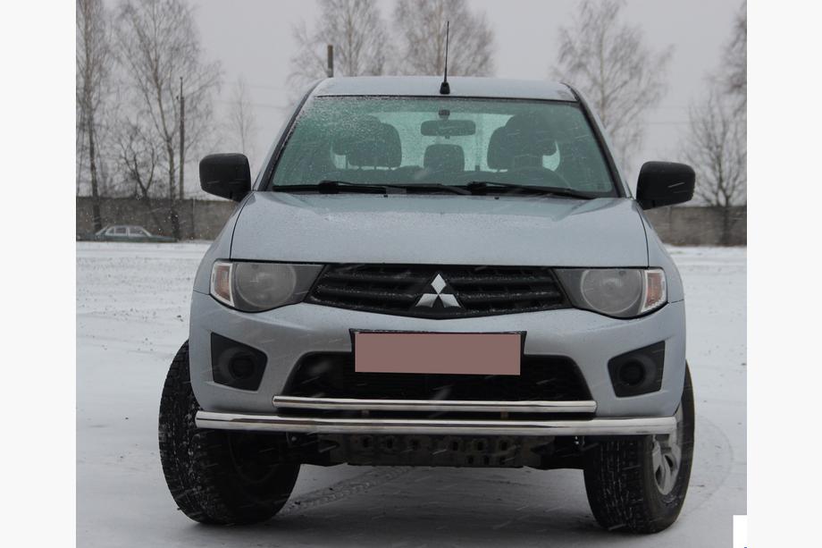 Mitsubishi L200 2006-2015 рр. Передній захист ST014 (нерж.) Фото 1