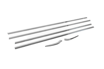 Peugeot 301 2012- рр. Окантовка вікон (нерж) фото 12