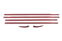 Peugeot 301 2012- рр. Окантовка вікон (нерж) фото 13