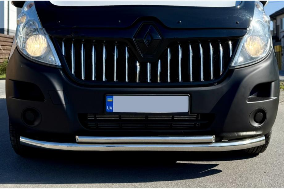 Renault Master 2011-2023 рр. Передній захист ST014 (нерж.) Image