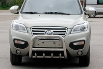 Lifan X60 2011- рр. Кенгурятник QT006 (нерж.) фото 1