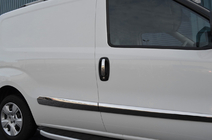 Opel Combo 2012-2018 рр. Накладки на ручки (4 шт., нерж.) Carmos - Турецька сталь фото 8