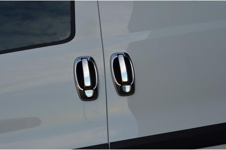Opel Combo 2012-2018 рр. Накладки на ручки і обведення (8 шт, нерж) Carmos - Турецька сталь Фото 14