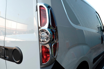 Opel Combo 2012-2018 рр. Окантовка на стопи (2012-2015, 2 шт, пласт) фото 7
