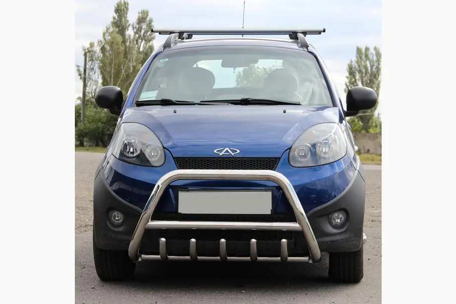 Chery Beat 2009-2015 рр. Кенгурятник WT003 (нерж) Image