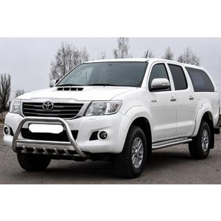 Кенгурятник WT003 (нерж) Toyota Hilux 2006-2015 рр. фото 2