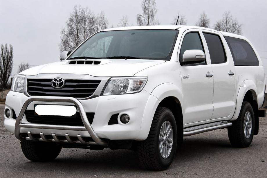 Toyota Hilux 2006-2015 рр. Кенгурятник WT003 (нерж) Фото 2