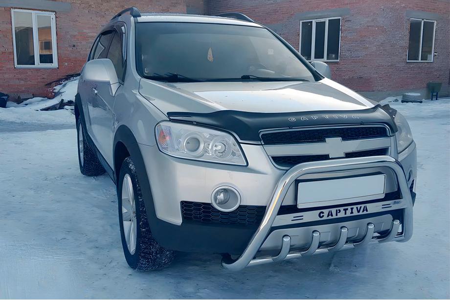 Chevrolet Captiva 2006-2019 рр. Кенгурятник WT004 (нерж) Фото 2