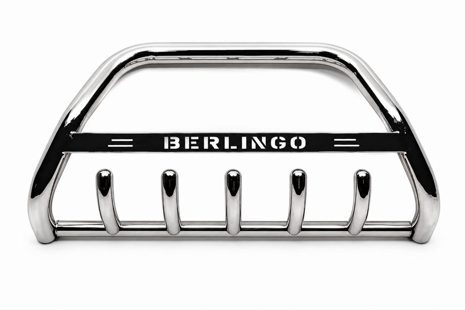 Citroen Berlingo 1996-2008 рр. Кенгурятник WT004 (нерж) Image