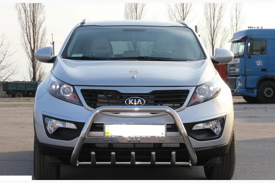 Kia Sportage 2010-2015 рр. Кенгурятник WT004 (нерж)