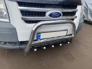 Ford Transit 2000-2014 рр. Кенгурятник WT004 (нерж) фото 3