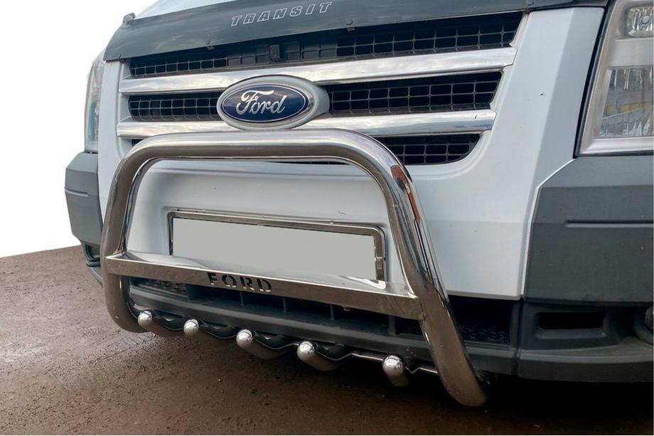 Ford Transit 2000-2014 рр. Кенгурятник WT004 (нерж) Image