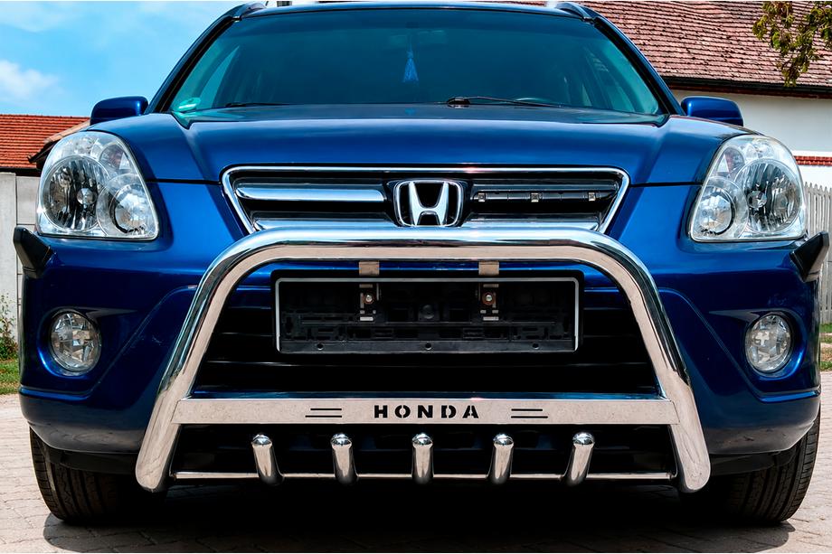 Honda CRV 2001-2006 рр. Кенгурятник WT004 (нерж)