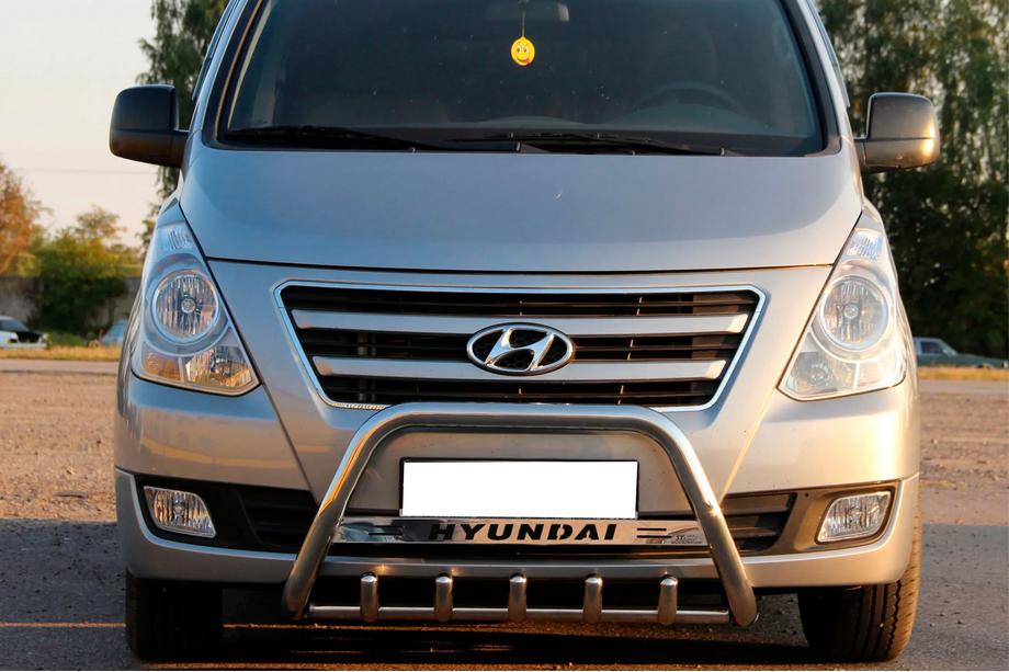Hyundai H300, H1, Starex 2008-2020 рр. Кенгурятник WT004 (нерж) Фото 1