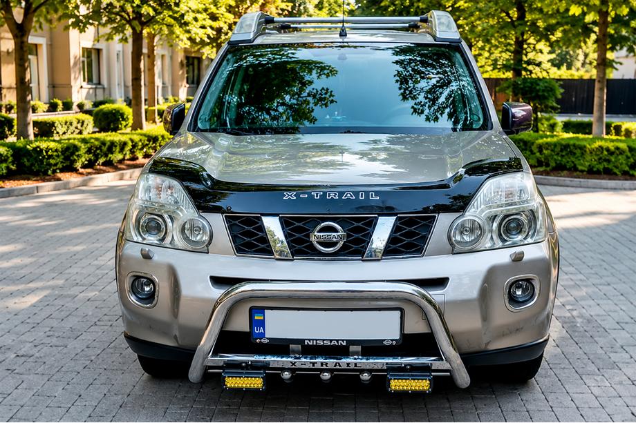 Nissan X-trail T31 2007-2014 рр. Кенгурятник WT004 (нерж) Фото 1