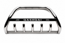Nissan Qashqai 2014-2021 рр. Кенгурятник WT004 (нерж) фото 1